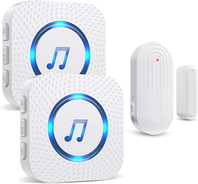 SanJie Door Chime, Door Open Contact Sensor Alarm by SANJIEGuardSecurity