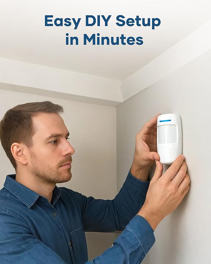 GRSICO Wireless Home Alarm System 15-Piece Kit, WiFi Alarm System - Image 8