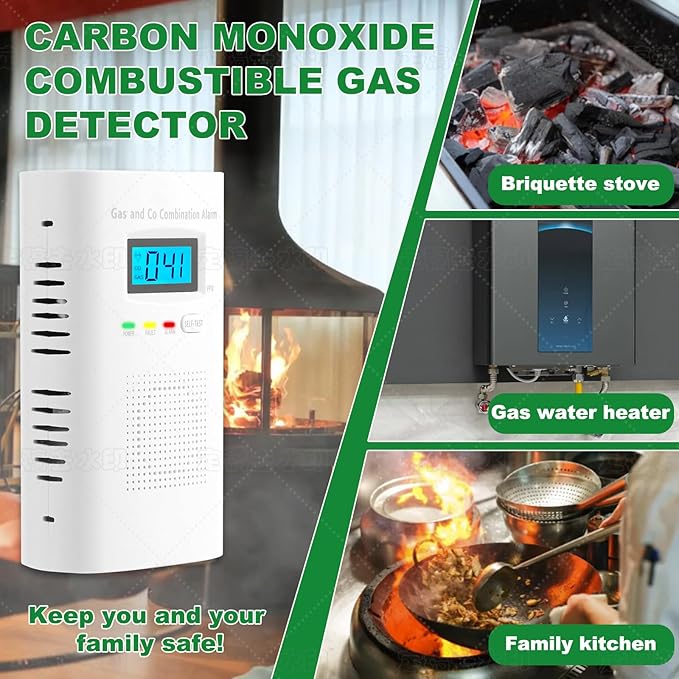 Combination Gas and Carbon Monoxide Detector Plug-in | CO Alarm & Natural Gas - Image 5