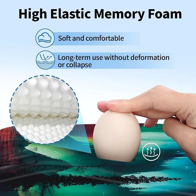 YIWEI Ergonomic Mouse Pad with Wrist Rest - Image 3