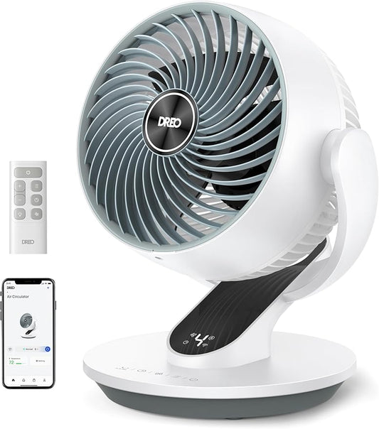 Dreo Smart Fan for Bedroom, 120° Vertical and 90° Oscillating Fan by DREO
