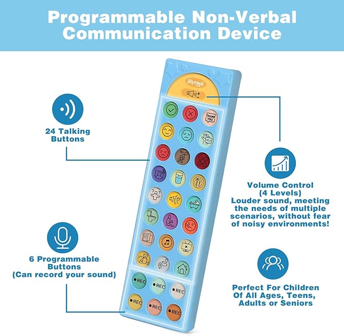 Joyreal AAC Device for Autism, Non Verbal Communication Tools for Speech - Image 2