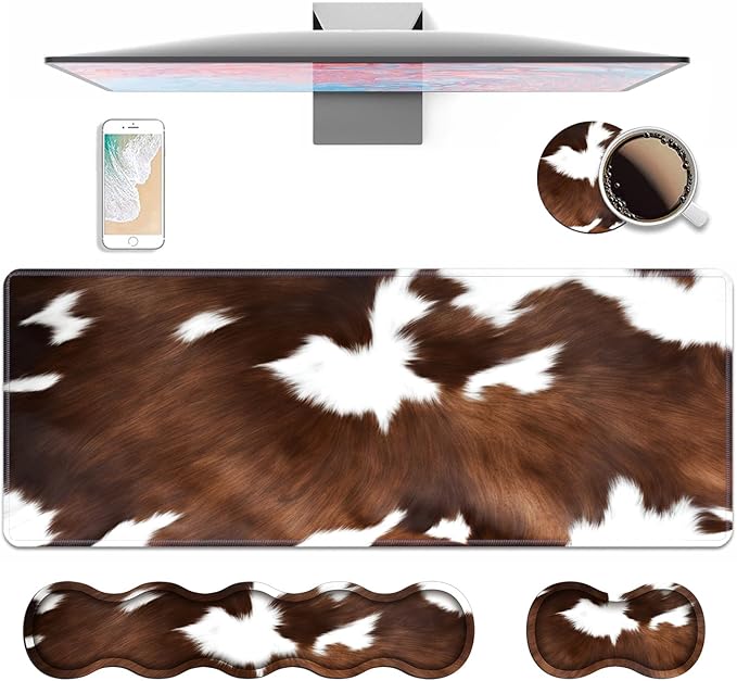 4 in 1 Ergonomic Keyboard Wrist Rest & Mouse Pad Wrist Rest Set, Large XXL by Unknown