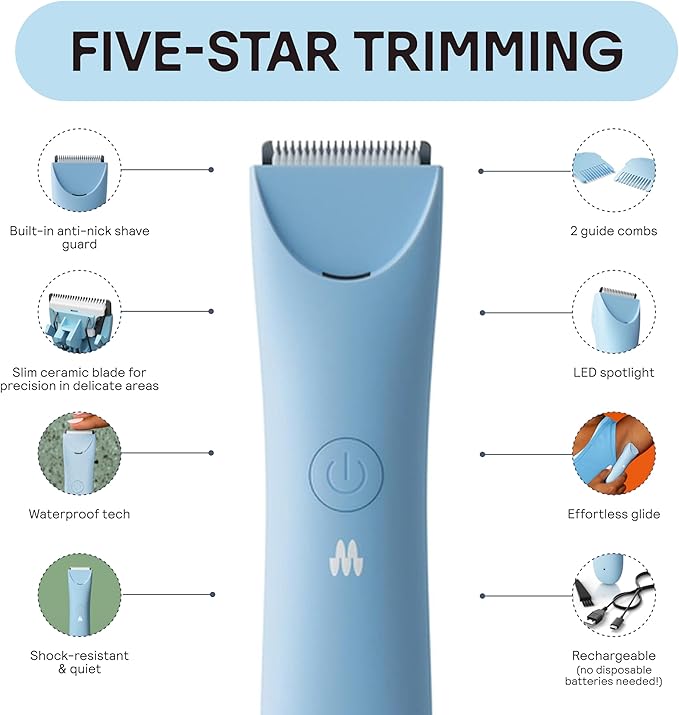 MERIDIAN Slimmer Trimmer – Electric Bikini Line & Pubic Hair Trimmer - Image 2