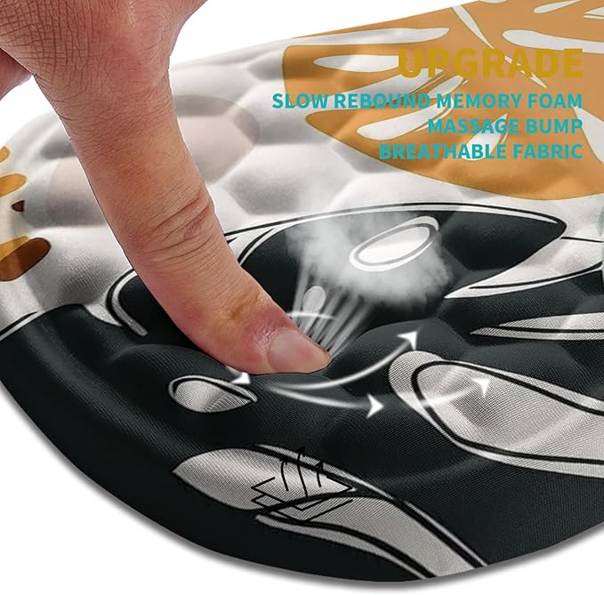 Hokafenle Ergonomic Mouse Pad Wrist Support, Wrist Rest Mousepad - Image 2