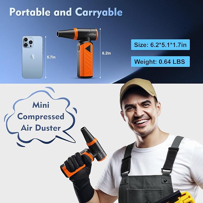 WHATOOK Updated Compressed Air Duster: Air Blower - Image 7