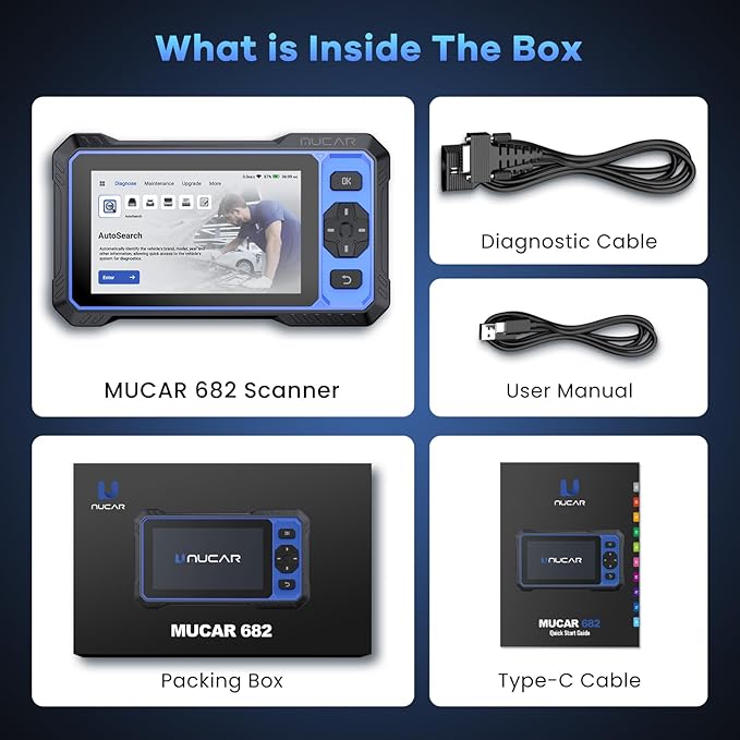 MUCAR 682 AI-Assisted OBD2 Scanner Bidirectional Scan Tool, Scanner - Image 9