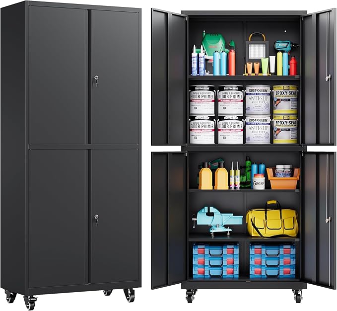 SISESOL Metal Storage Cabinet by SISESOL