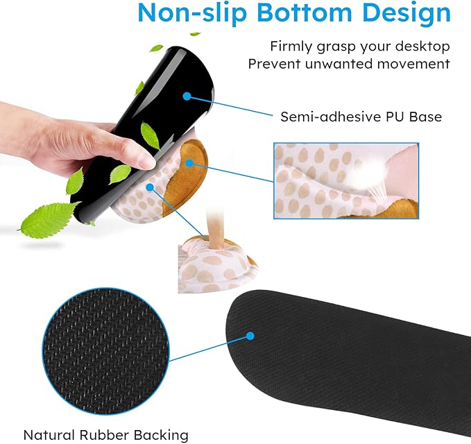 iCasso Desk Mat, Gaming Mouse Pad Wrist Support Set, 4in1 XXL Large Mousepad + - Image 5
