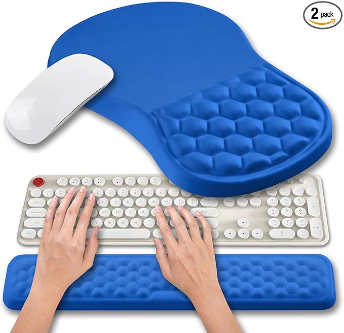 Hokafenle 2 in 1 Ergonomic Mouse Pad Wrist Support & Wrist Rest by Hokafenle