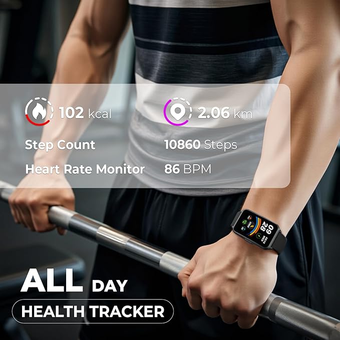Fitness Tracker，Smart Watch 24/7 Heart Rate Spo2 Blood Oxygen Monitor Sleep - Image 4