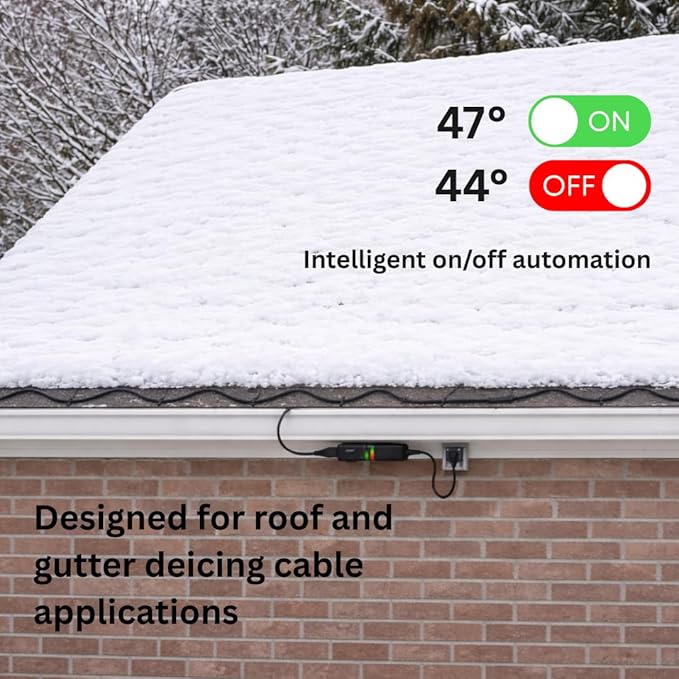 AI Smart Temperature & Moisture Switch, Roof Heat Cable Controller - Image 3