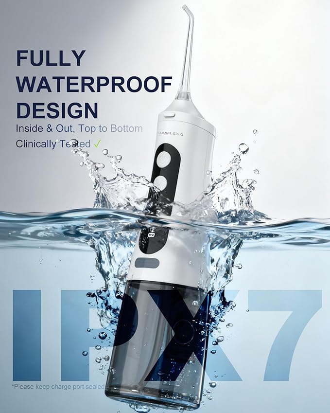 Lumiflexa Water Dental Flosser for Teeth Pick, Cordless Flosser for Travel - Image 3