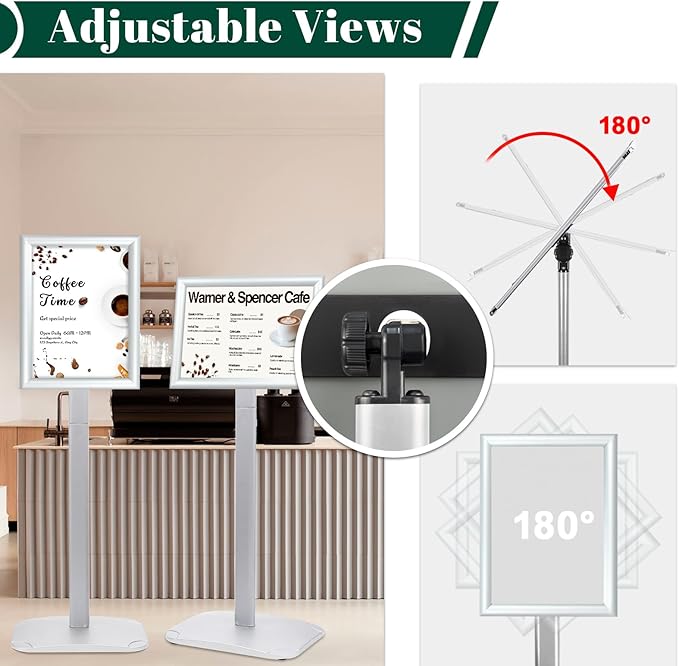 Mutualsign 3Pcs Heavy Duty Pedestal Sign Holder - Image 3