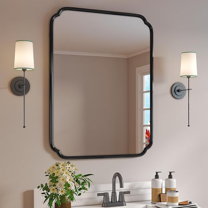 Matte Black Bathroom Vanity Mirror - Image 8