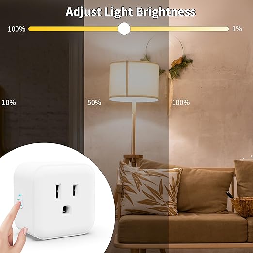 Minoston Z-Wave Outlet Dimmer, 800 Series Z-Wave Smart Plug, Z-Wave Hub Required - Image 3