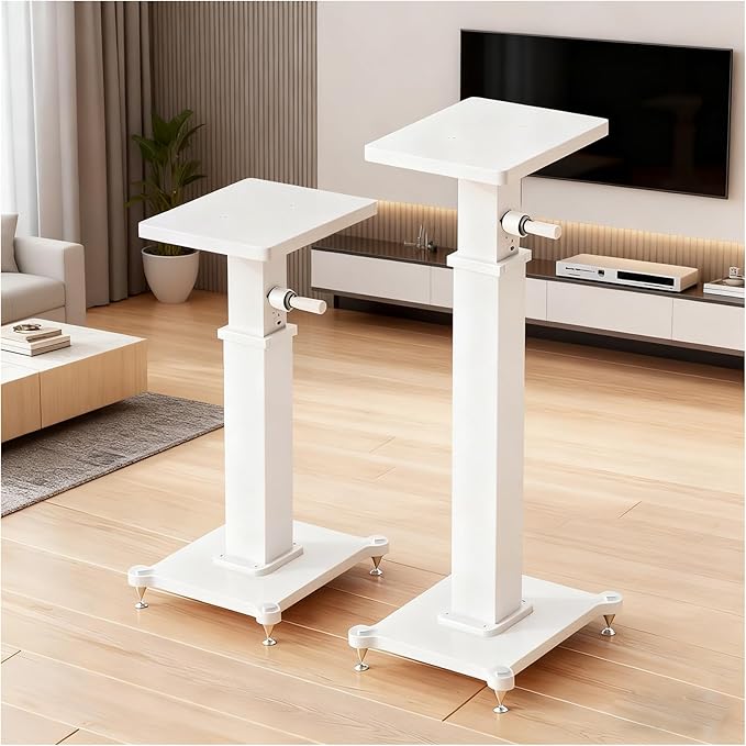 29.5-43.3in Height Adjustable Speaker Stands Pair up to 110lbs, Heavy Duty by Unknown