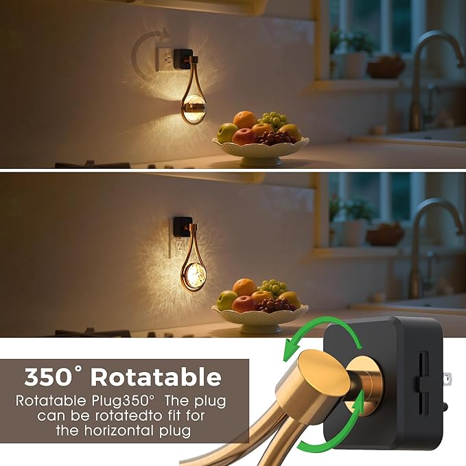 L LOHAS LED Night Lights Plug Into Wall: Star Projector Nightlight, Dusk to - Image 4