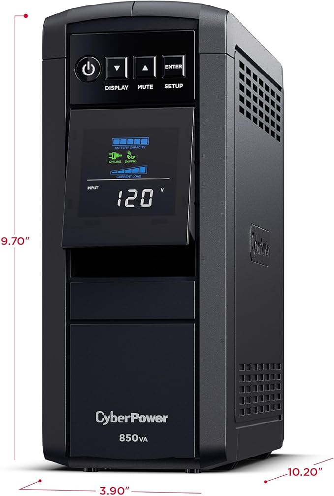 CyberPower CP850PFCLCD PFC Sinewave UPS Battery Backup and Surge Protector - Image 6