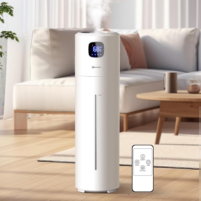 Akeshan Large Humidifiers for Bedroom, 9L/2.5Gal Ultrasonic Cool Mist, Top Fill by Akeshan
