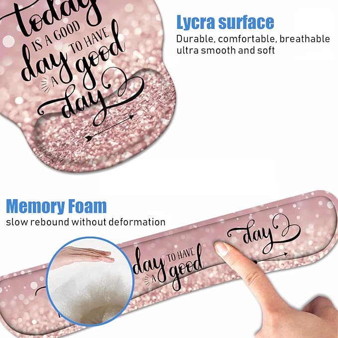 Keyboard Wrist Rest + Mouse Pad Wrist Support Set - Image 5