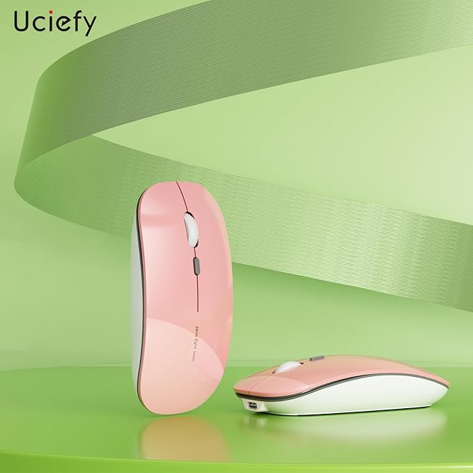 Uciefy Q5 Slim Rechargeable Wireless Mouse, 2.4G Portable Optical Silent Ultra - Image 6