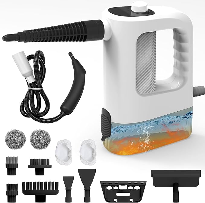 Steam Cleaner, 3-Level Adjustable Handheld Steam Cleaner, 15s Heat-Up, 400ML by KAXRUO