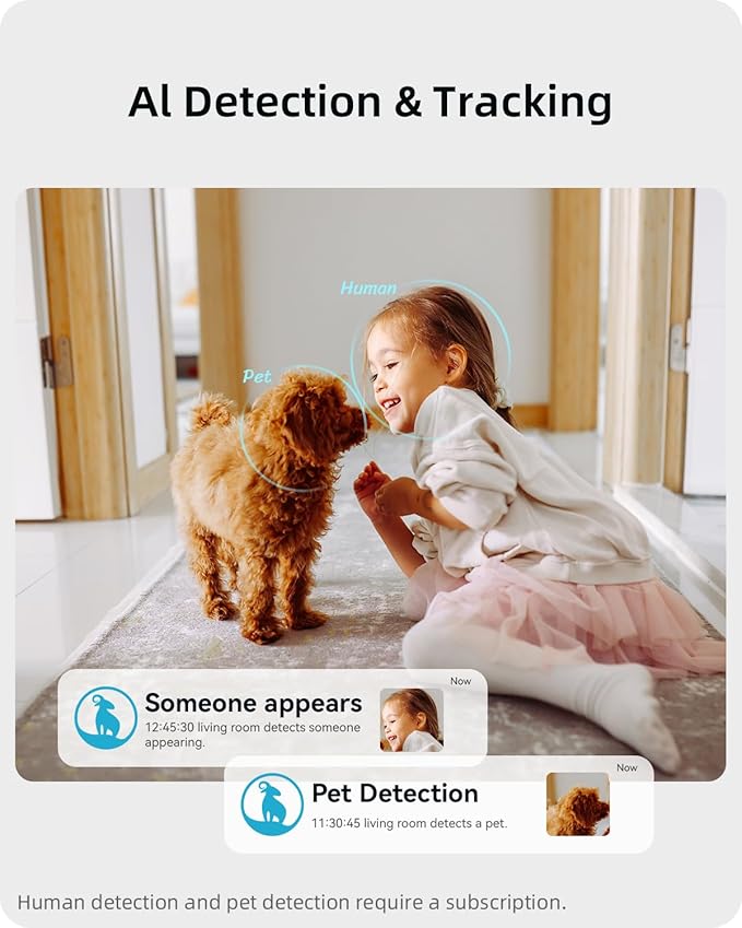 blurams Security Camera 2K, Baby Monitor Dog Camera 360-degree - Image 5