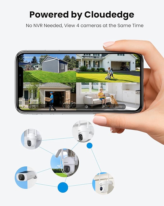 VIZIUUY Solar Security Cameras Wireless Outdoor, 3MP Pan Tilt 360°WiFi Camera - Image 9