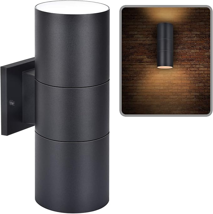 wowlite Outdoor Wall Light, Exterior Lighting, Matte Black Waterproof Wall - Image 9