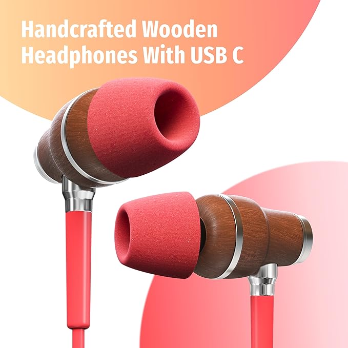 Symphonized Premium Wooden iPhone Earphones Wired Deep Bass Sound, 3D Sound - Image 5
