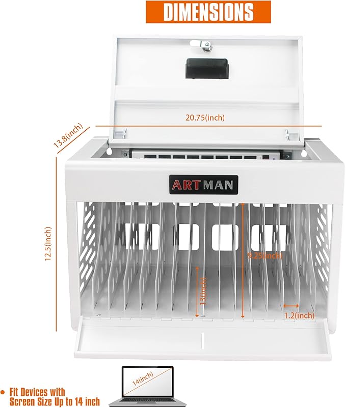 16 Device Wall-Mount Charging Station - Image 5