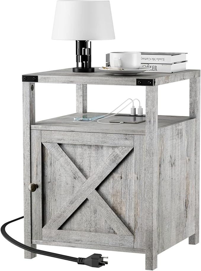 HOSEOKA Farmhouse Nightstand by HOME