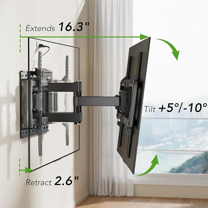 Full Motion TV Wall Mount Bracket - Image 6