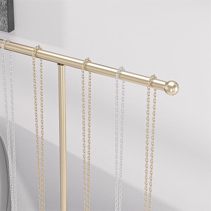 Justsoso Metal T-Bar Necklace Holder Stand, Necklace Hanging Display Stand - Image 2