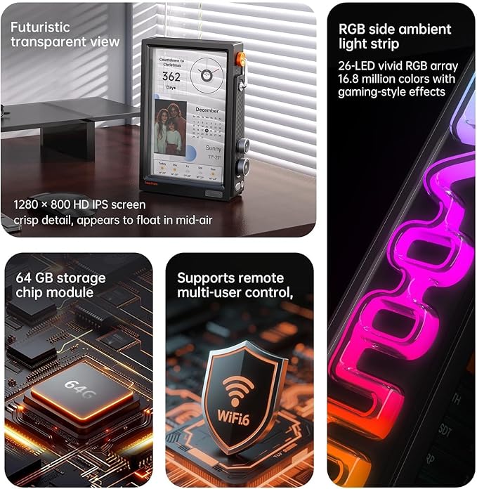 Divoom TimesFrame – 10.1" WiFi 6 Digital Picture Frame & Smart Desk Display - Image 6