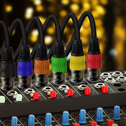 AuxLink XLR Cables, XLR Microphone Cable 10 ft 4 Pack - Image 5