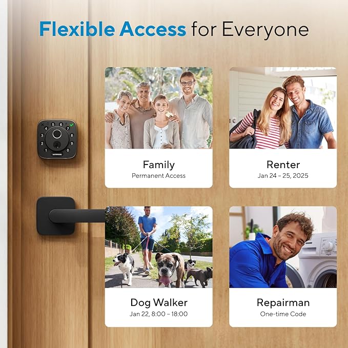 ULTRALOQ Bolt Fingerprint WiFi Smart Lock, Works - Image 6
