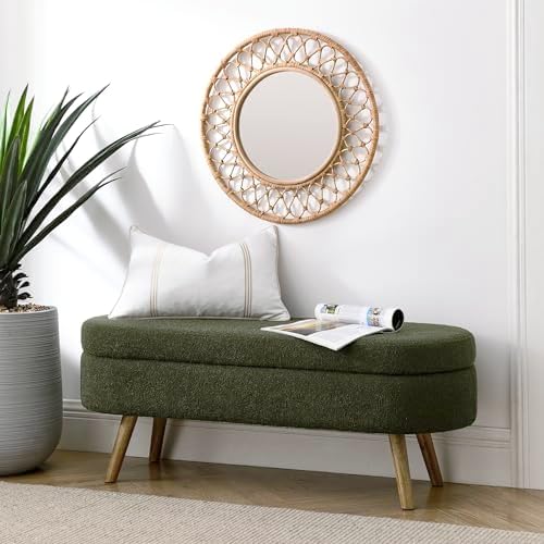 43.5" ottoman with storage, storage ottoman bench with, side view