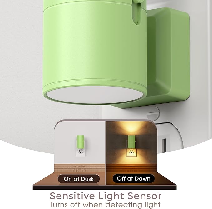 Briignite Night Lights Plug into Wall, Modern LED Night Light Plug in, Dusk to - Image 3