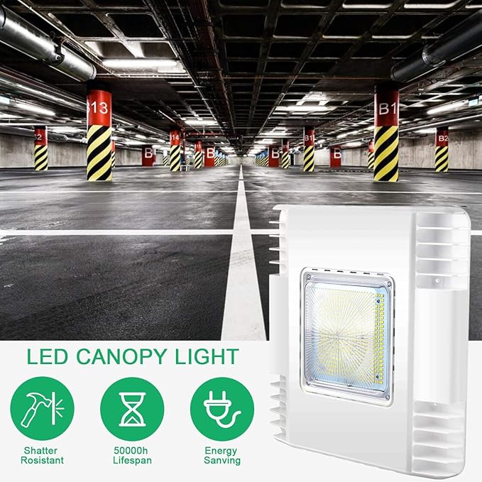 LED Gas Station Canopy Light, 150W Carport Ceiling Light 5700K, Surface Mount - Image 5