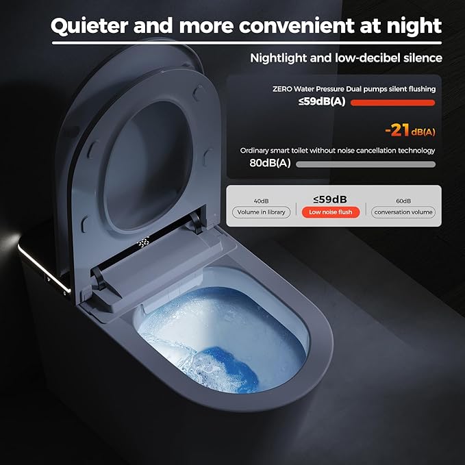 BAYTINA Smart Toilet, One Piece Toilet - Image 4