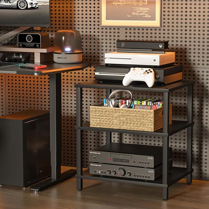 3-Tier AV Media Player Stand, Stereo Cabinet, Modern Stereo Cabine, Game - Image 8