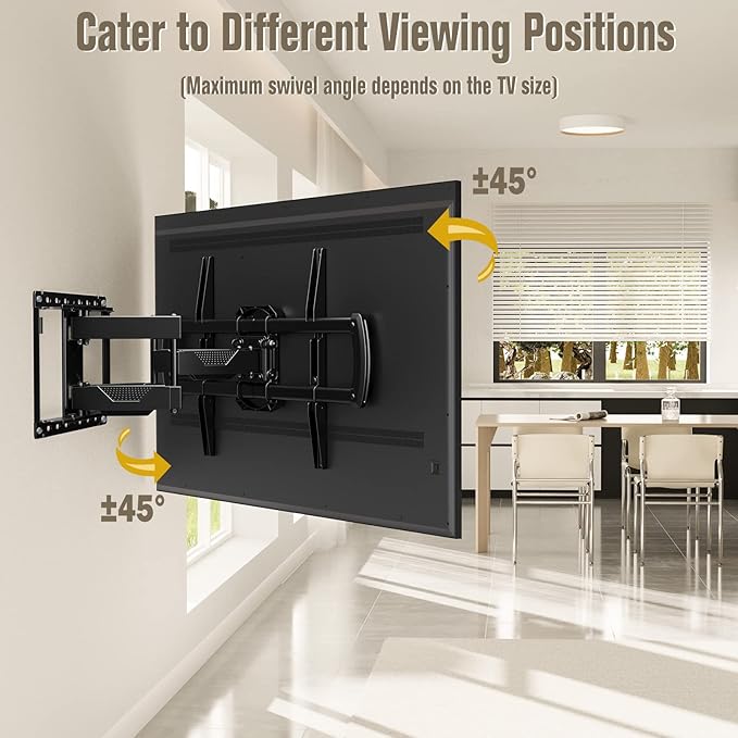 Mounting Dream TV Wall Mount, UL Listed Full Motion Mount Bracket - Image 5