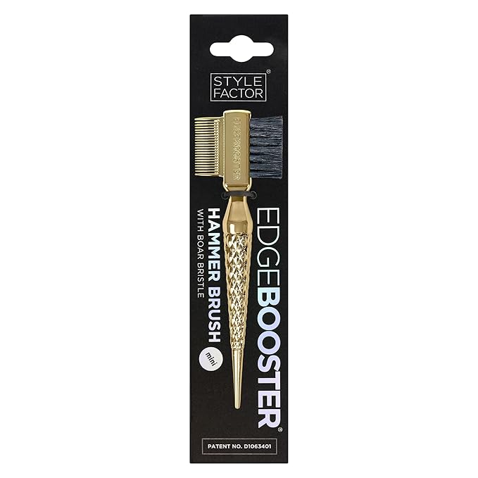 Style Factor EDGE BOOSTER® Hammer Brush Rat Tail– Double-Sided Edge Control - Image 2