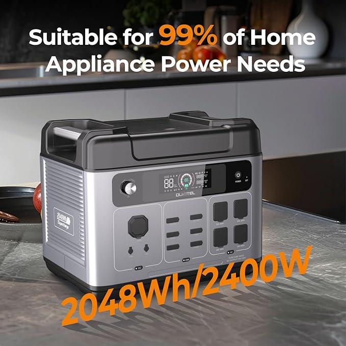 OUKITEL P2001 Plus 2400W Solar Generator - Image 2