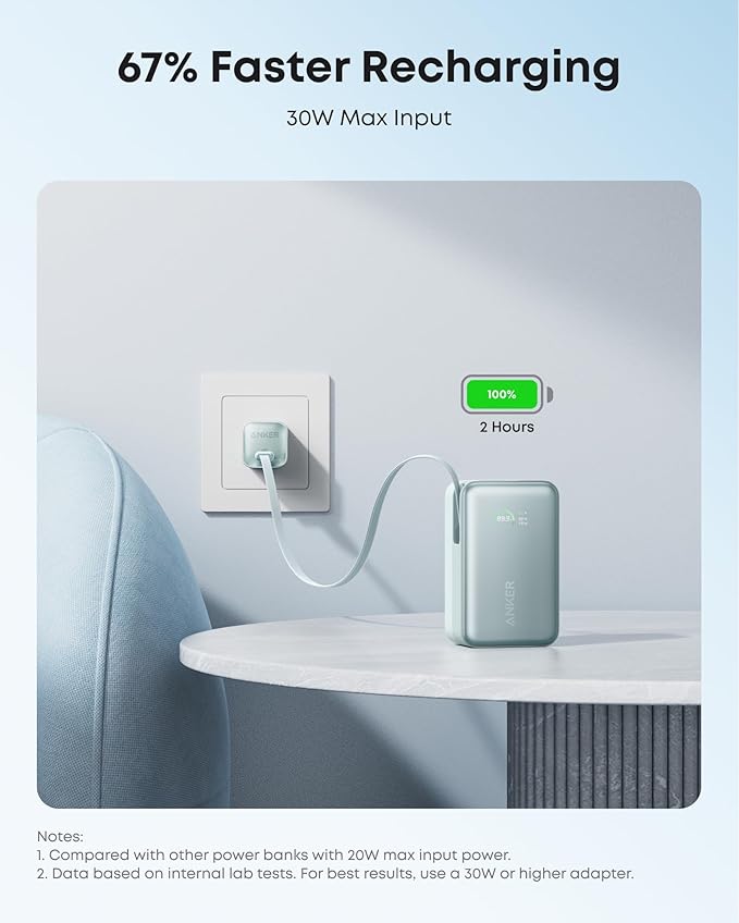 Anker Nano Portable Charger, 000mAh 45W Max Compact Power Bank, Travel - Image 7