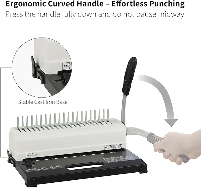 Binditek Binding Machine, 450 Sheets, Comb Binder Machines - Image 3