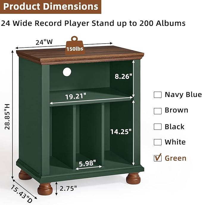 Joaxswe Record Player Stand - Image 2