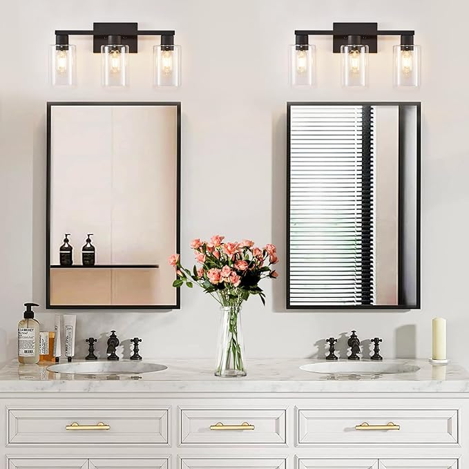 SOPEAS 3-Light Bathroom Vanity Light, Bathroom Wall Sconce Lamp - Image 7